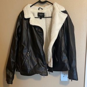 Torrid Fleece Lined Bomber Jacket - Size 1 (14-16)